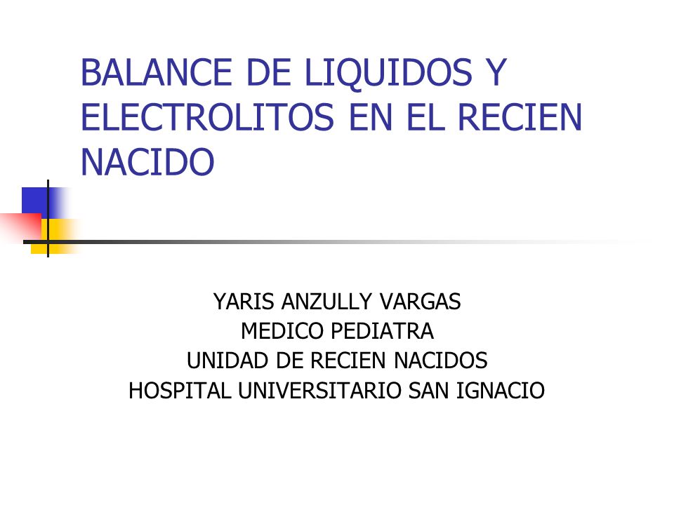 valores de potasio en recien nacidos